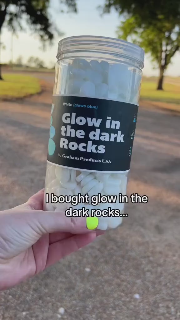 Glow In Dark Garden Rocks (Pack Of 100 pcs)